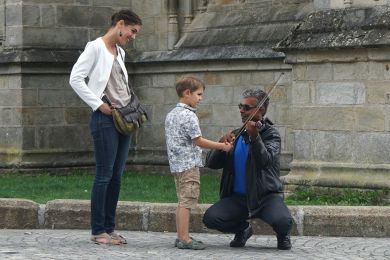 Hans Müller: Die erste Begegnung mit einer Geige